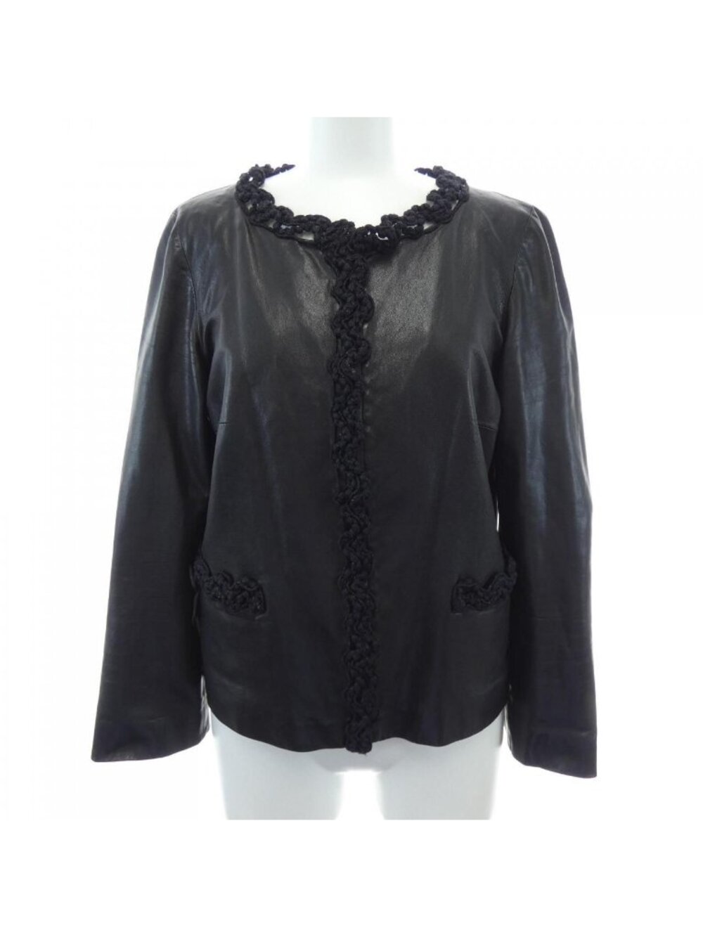 Chanel Leather Jacket Black